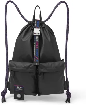 ASUS ROG Slash BD3700 Multi-use Drawstring Bag with Zinc Alloy Buckle, ROG Slash Pattern Strap, Water-Resistant Inner Zip Pocket, Versatile Carrying Options, Suitable for up to 15.6-inch Laptop
