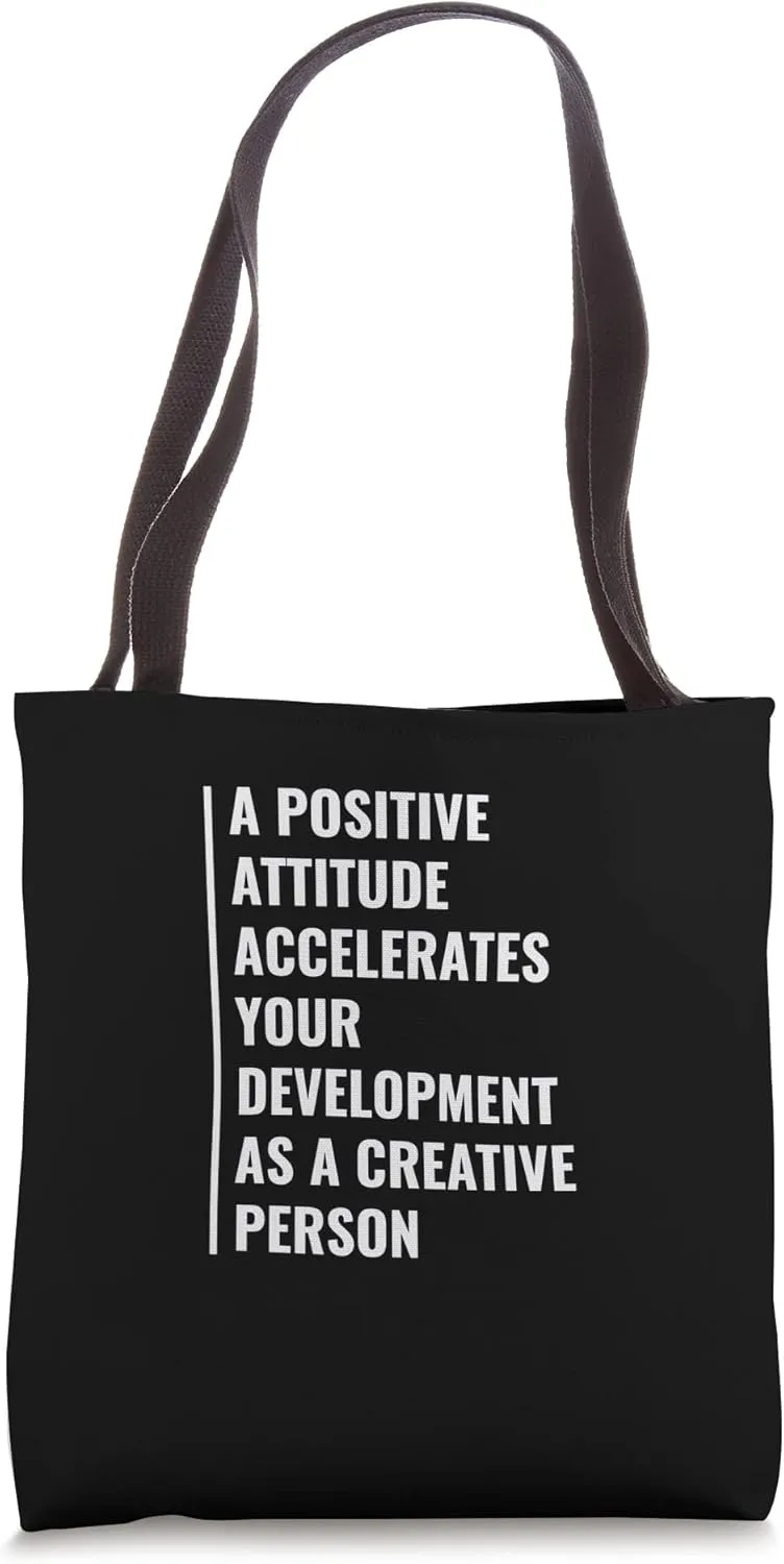 Attitude Accelerates Your Development. Attitude Design Tote Bag