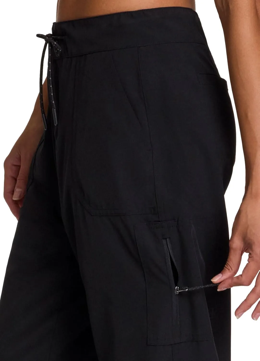 Avalanche Women's Ankle Pant Fleece Lined Hiking Pant with Pockets for Women, Fleece Drawstring Waist Woven Traveler Pant