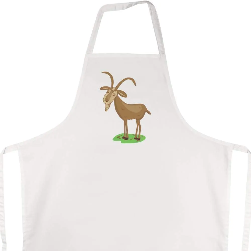 Azeeda 'Grumpy Billy Goat' Unisex Cooking Apron (AP00058034)