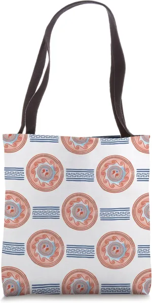 Aztec Design Inspired (3) Rust, Blue, White - Habitat Tote Bag