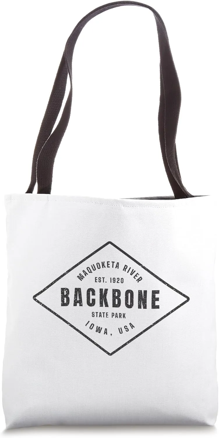 Backbone State Park Iowa Souvenir Design Tote Bag