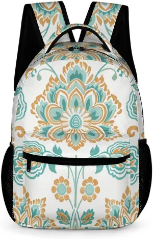 Backpack for Women Small Travel Bag Intricate Floral Pattern Carry on Backpack Lightweight Casual Daypack, Style
