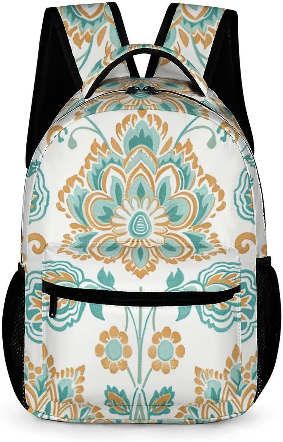 Backpack for Women Small Travel Bag Intricate Floral Pattern Carry on Backpack Lightweight Casual Daypack, Style