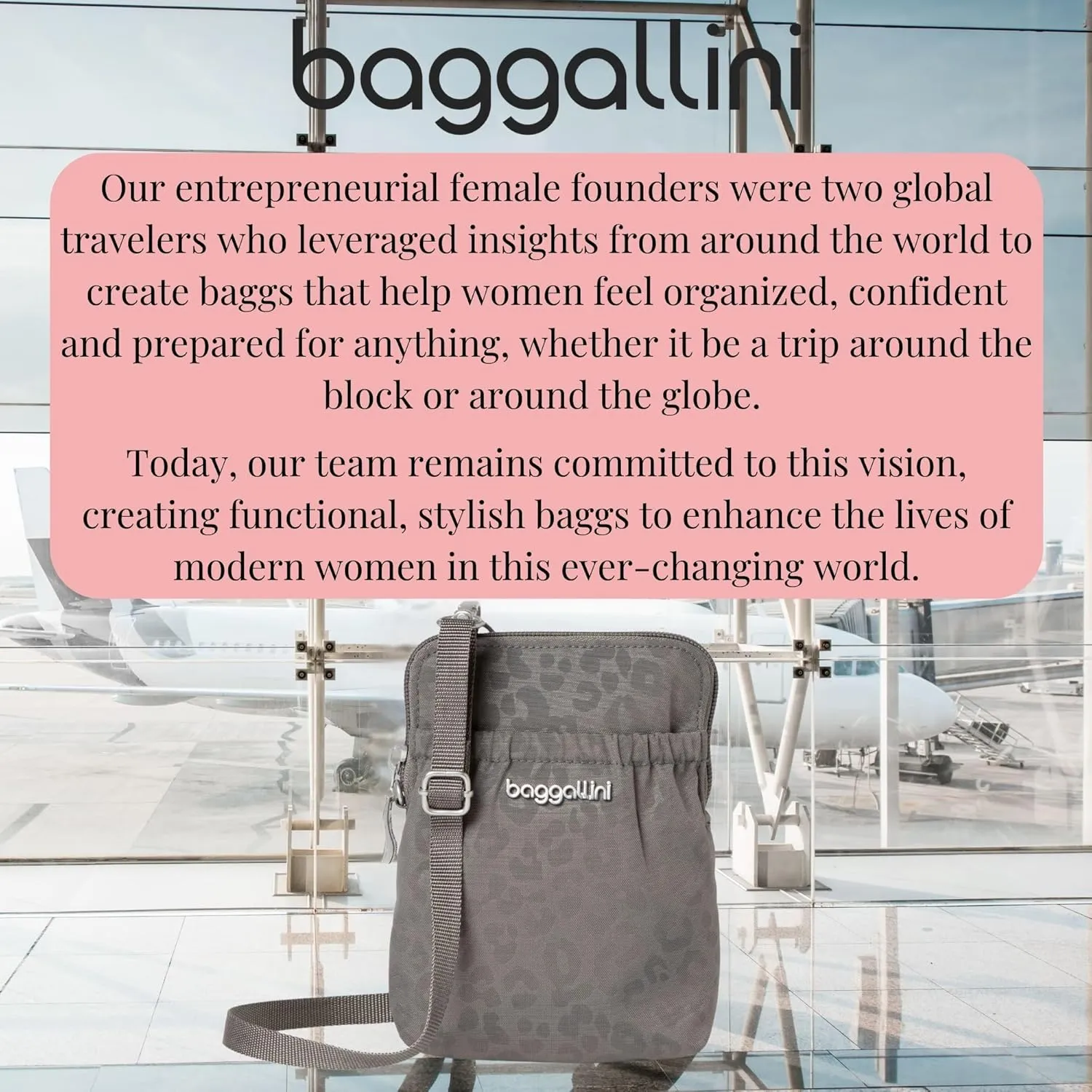 Baggallini Bryant Pouch Small Crossbody Bag for Women - Phone Purse with Crossbody Strap - Lightweight Crossbody Pouch
