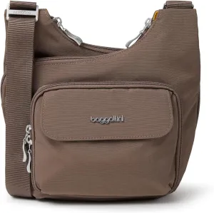 Baggallini Criss Cross 10x11 Crossbody Women Lightweight Water-Resistant Nylon Travel Bag W/RFID & Quick Access Pockets