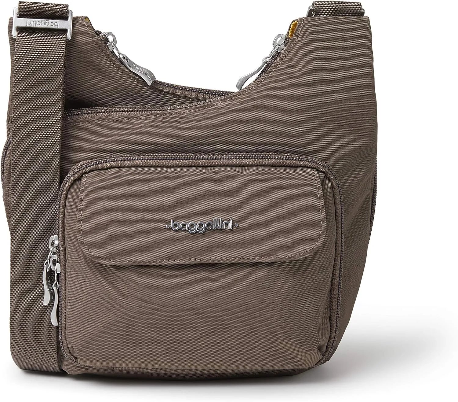 Baggallini Criss Cross 10x11 Crossbody Women Lightweight Water-Resistant Nylon Travel Bag W/RFID & Quick Access Pockets