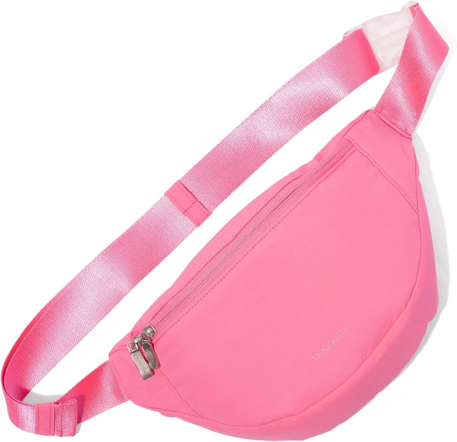 Baggallini Style Swift Belt Bag Sling Bag - Lightweight 12"x7" Crossbody Bag Fanny Pack Belt w/RFID and Adjustable Strap