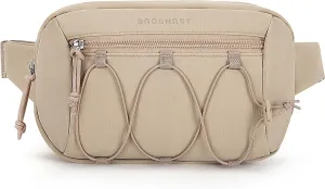 BAGSMART Fanny Packs for Women Small Belt Bag with Adjustable Strap Waist Pack for Running Workout Traveling Hiking, Camel