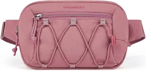 BAGSMART Fanny Packs for Women Small Belt Bag with Adjustable Strap Waist Pack for Running Workout Traveling Hiking, Pink