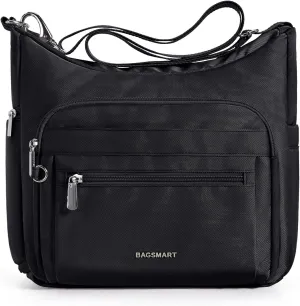 BAGSMART Tote Bag for Women, Crossbody Bag Shoulder Bag Handbag with Compartments Purse Tote Top Handle Satchel