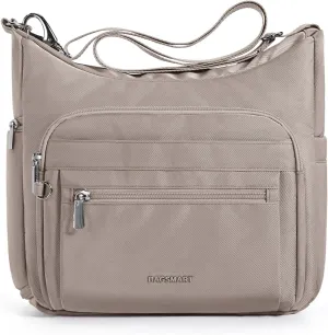 BAGSMART Tote Bag for Women, Crossbody Bag Shoulder Bag Handbag with Compartments Purse Tote Top Handle Satchel