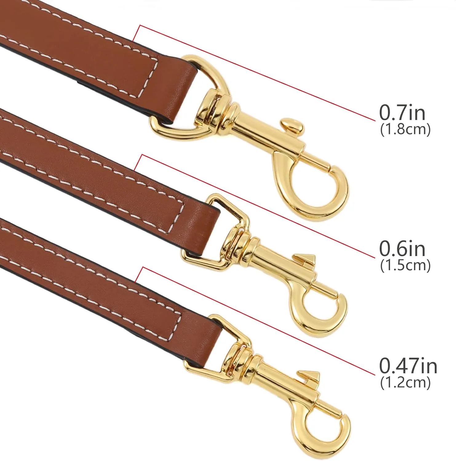 BAIXUEJI Genuine Leather Purse Strap Adjustable Replacement Crossbody Shoulder Bag Handbag