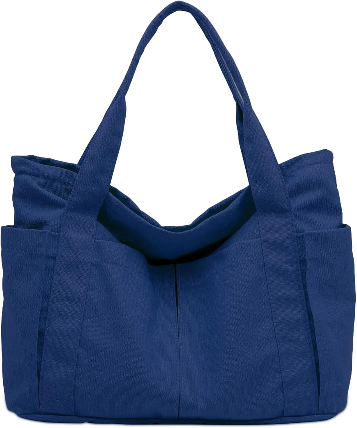 BAPHITY Large Canvas Tote Bag for Women With Pockets,Shoulder Bag Everyday Handbags for Work, Travel Essentials Carry On Bag