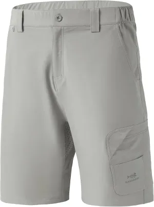 BASSDASH 10.5” Mens Fishing Cargo Shorts Quick Dry UPF 50  Water Resistant FP01M