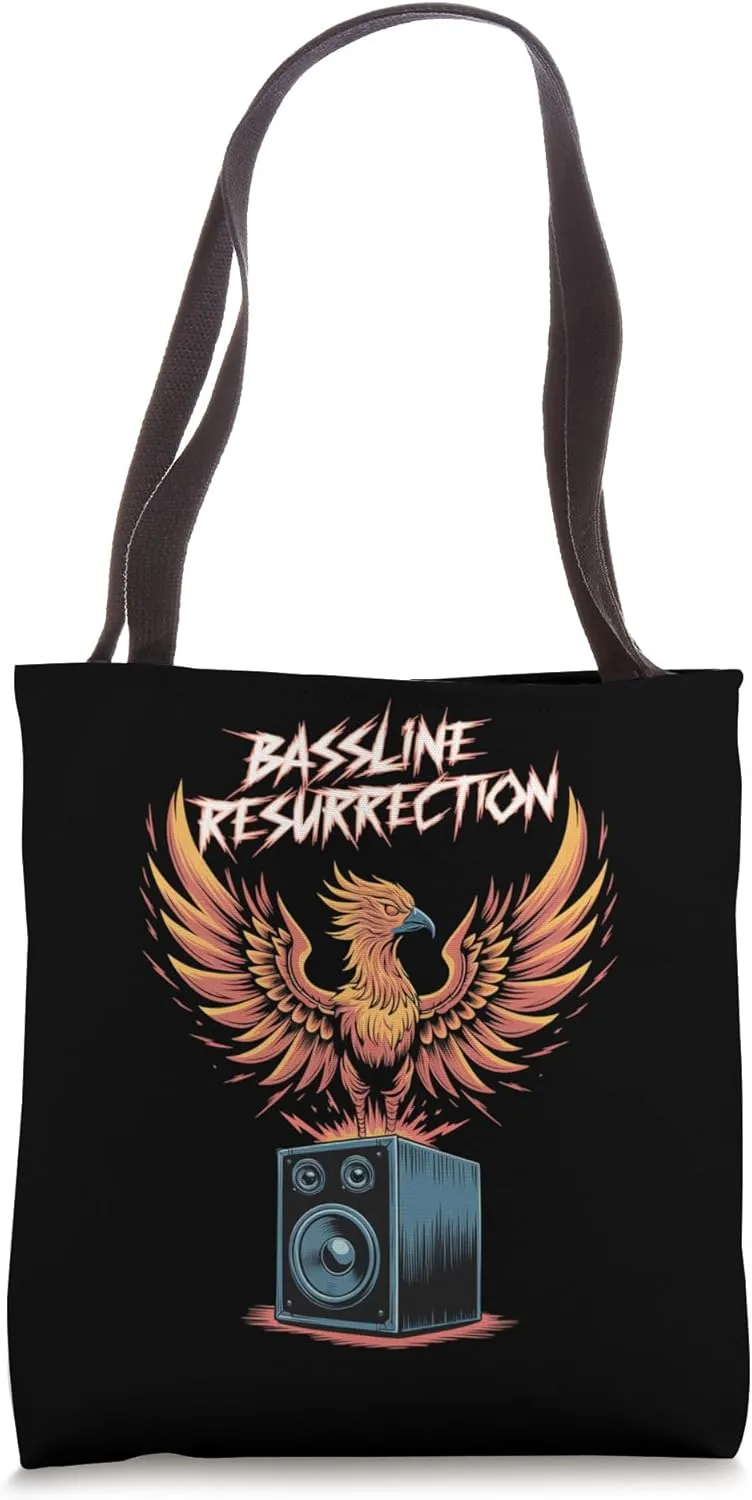 Bassline Resurrection Phoenix Design Tote Bag