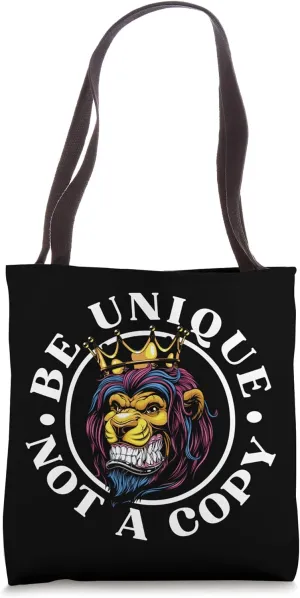 Be Unique Not A Copy - Motivational Be Different Be Unique Tote Bag