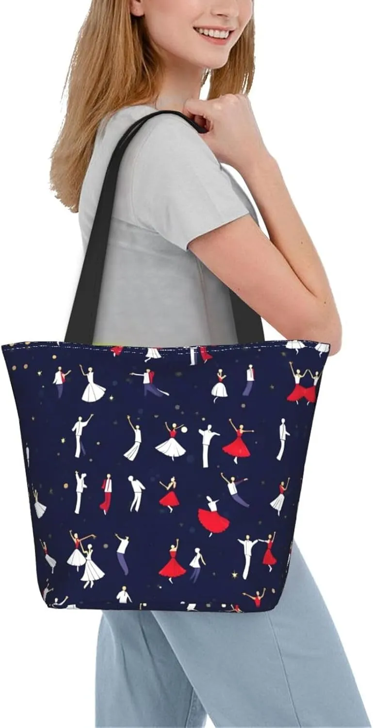 Beach Scene With Chairs Print Shoulder Tote Bag Women'S Large Size Handbag Casual Tote Shopping Bag For Women