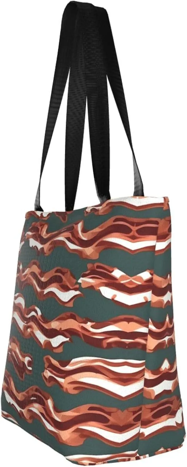Beach Scene With Chairs Print Shoulder Tote Bag Women'S Large Size Handbag Casual Tote Shopping Bag For Women