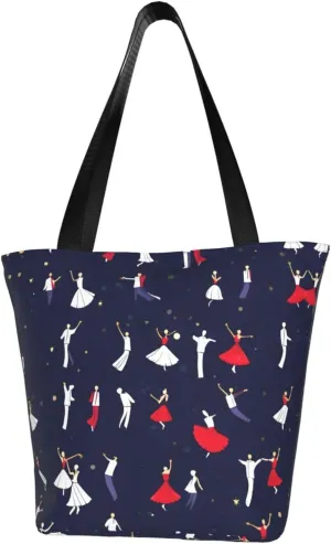 Beach Scene With Chairs Print Shoulder Tote Bag Women'S Large Size Handbag Casual Tote Shopping Bag For Women