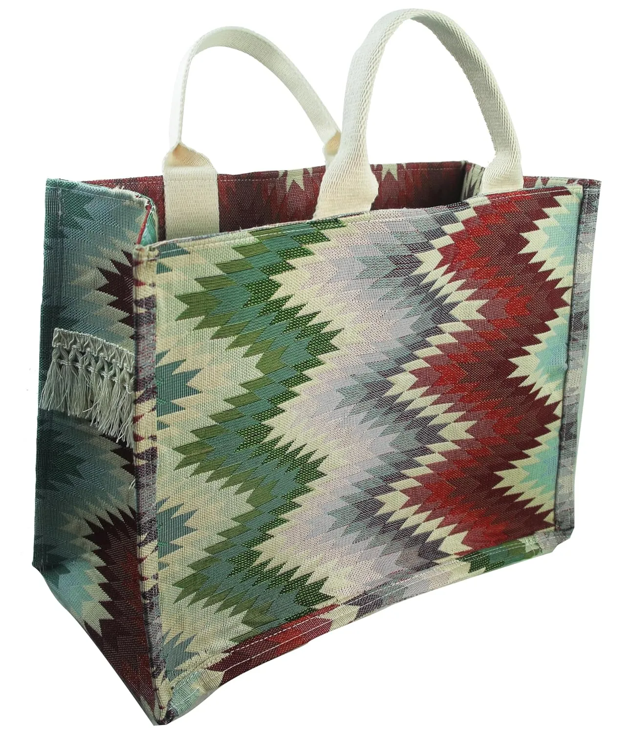 Beautiful and ultra exclusive tote bag (100% handmade) - large capacity shoulder bag - Ethnic design.