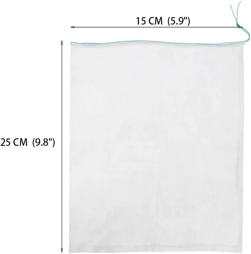 Belit 25 Pcs Fruit Protection mangos Bags Protect Fruit Trees Strong Garden Net Easy to Use, Doesn't Tangle and Reusable (9.8"x5.9")