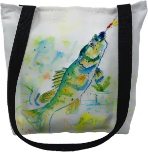 Betsy Drake Yellow Perch Medium Tote Bag 16x16