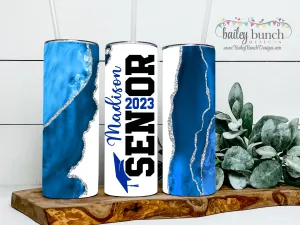 BH Eagles Senior GEO2 Shimmer Glitter Tumbler TUMSENGEO20520