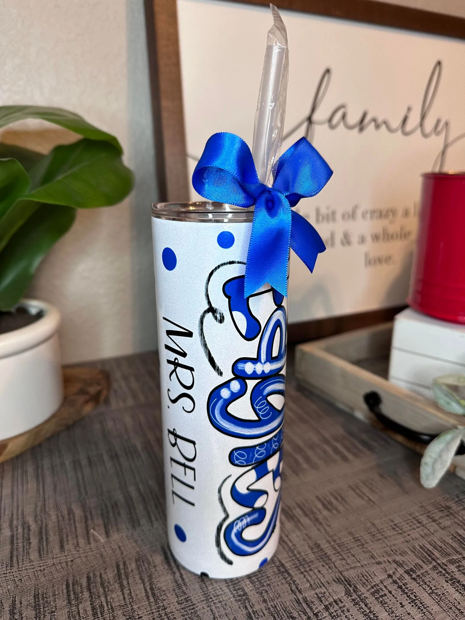 BH Eagles Shimmer Glitter Polka Dot Tumbler Personalized with Name TUMBEAG0520