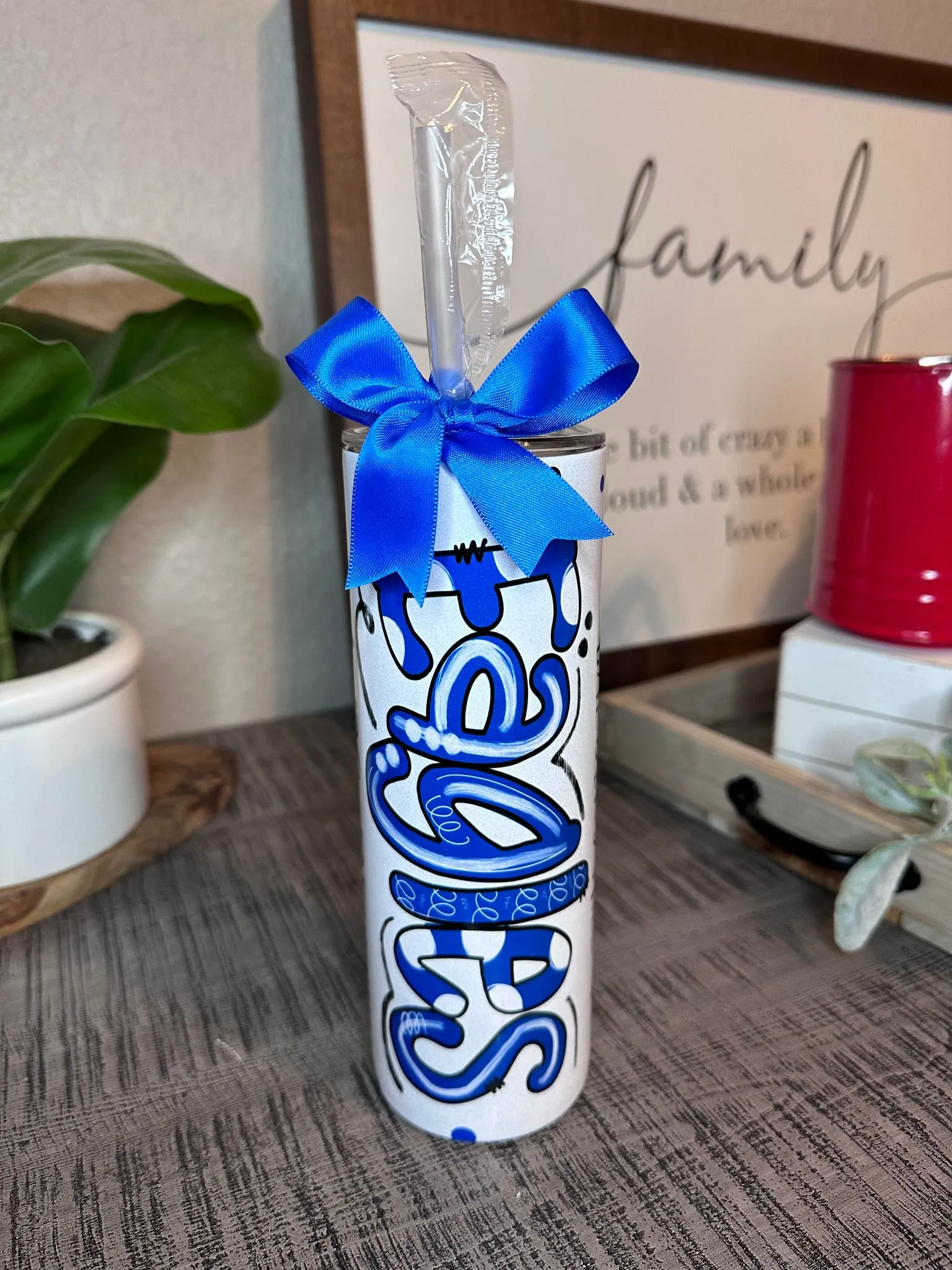 BH Eagles Shimmer Glitter Polka Dot Tumbler Personalized with Name TUMBEAG0520