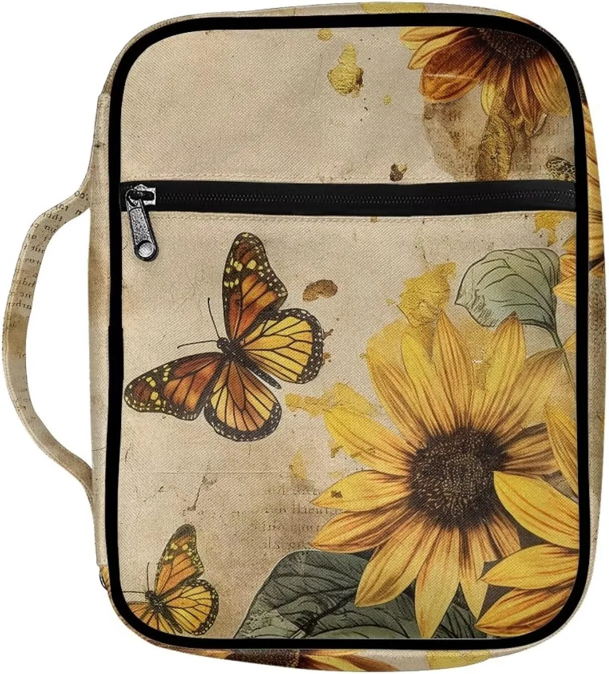 Bible Bag Tote Bible carrying case for Women Men Bible Covers for Women Men with Pockets Personalized
