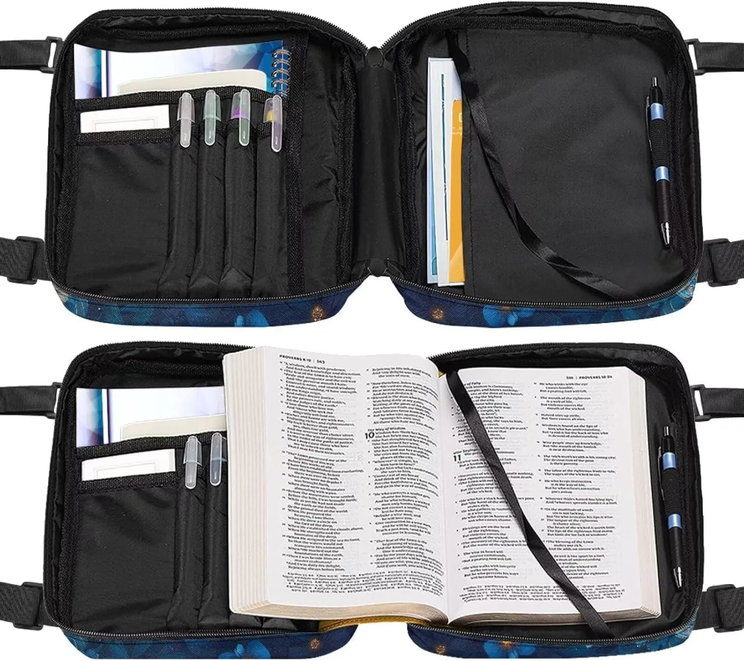 Bible Cover Case for Women with Handle Bible Bag Journal Case Bible Carrying Case Book Protector