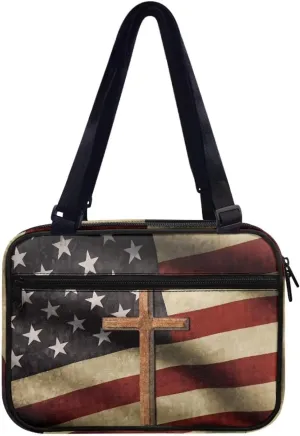 Bible Cover for Women Large Capacity Bible Book Protector Case with Adjustable Straps Multi Holder