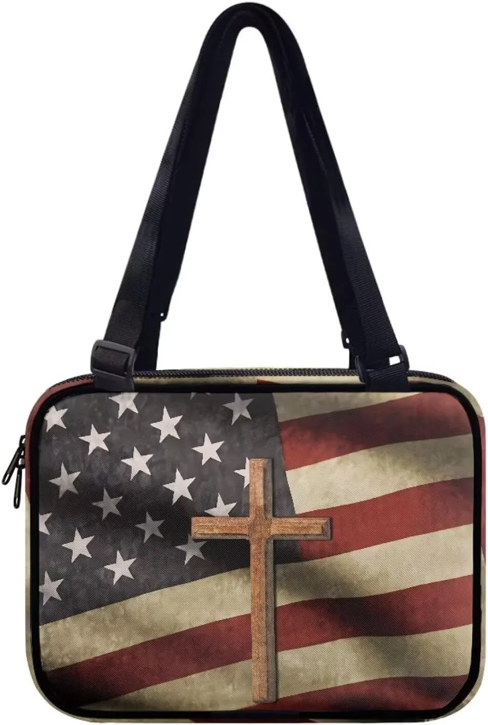 Bible Cover for Women Large Capacity Bible Book Protector Case with Adjustable Straps Multi Holder