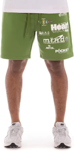 Billionaire Boys Club BB WHM Shorts with Screen-Printed Design - Elastic Waistband, Adjustable Drawstring