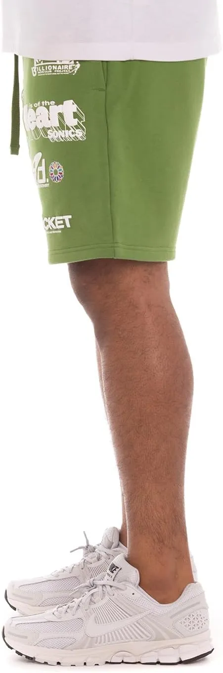 Billionaire Boys Club BB WHM Shorts with Screen-Printed Design - Elastic Waistband, Adjustable Drawstring