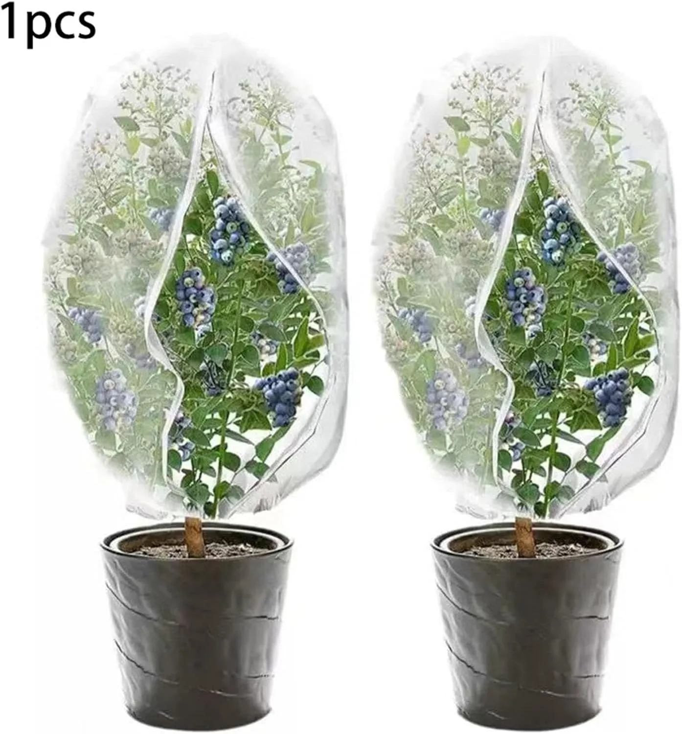 Bird Netting for Garden Fine Mesh Bag Large Plants Protective Cover Bushes Protection for Flowerbed Orange Flower Outdoor, 180cmx200cm