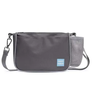 Black   Gray Yucky Puppy crossbody dog walking bag