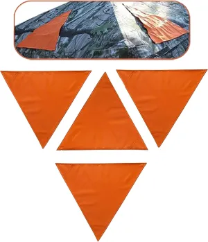 Blaze Orange Safety Hunting Blind Panel Set – Magnetic Signal Panel Set of 4