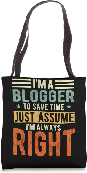 Blogger Design | I´m always right | Blogger Tote Bag