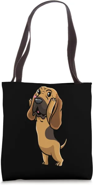 Bloodhound Dog Design Tote Bag