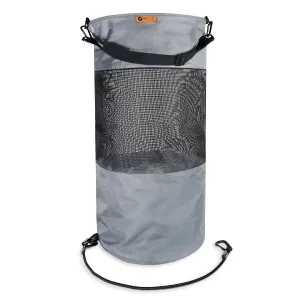 Boat Trash Bag - Portable Outdoor Mesh Trash Bag for Your Boat, Kayak, or Camper… (Grey)