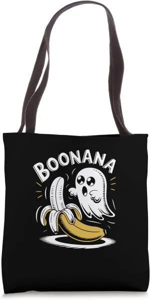 Boonana Funny Ghost Banana Design Tote Bag