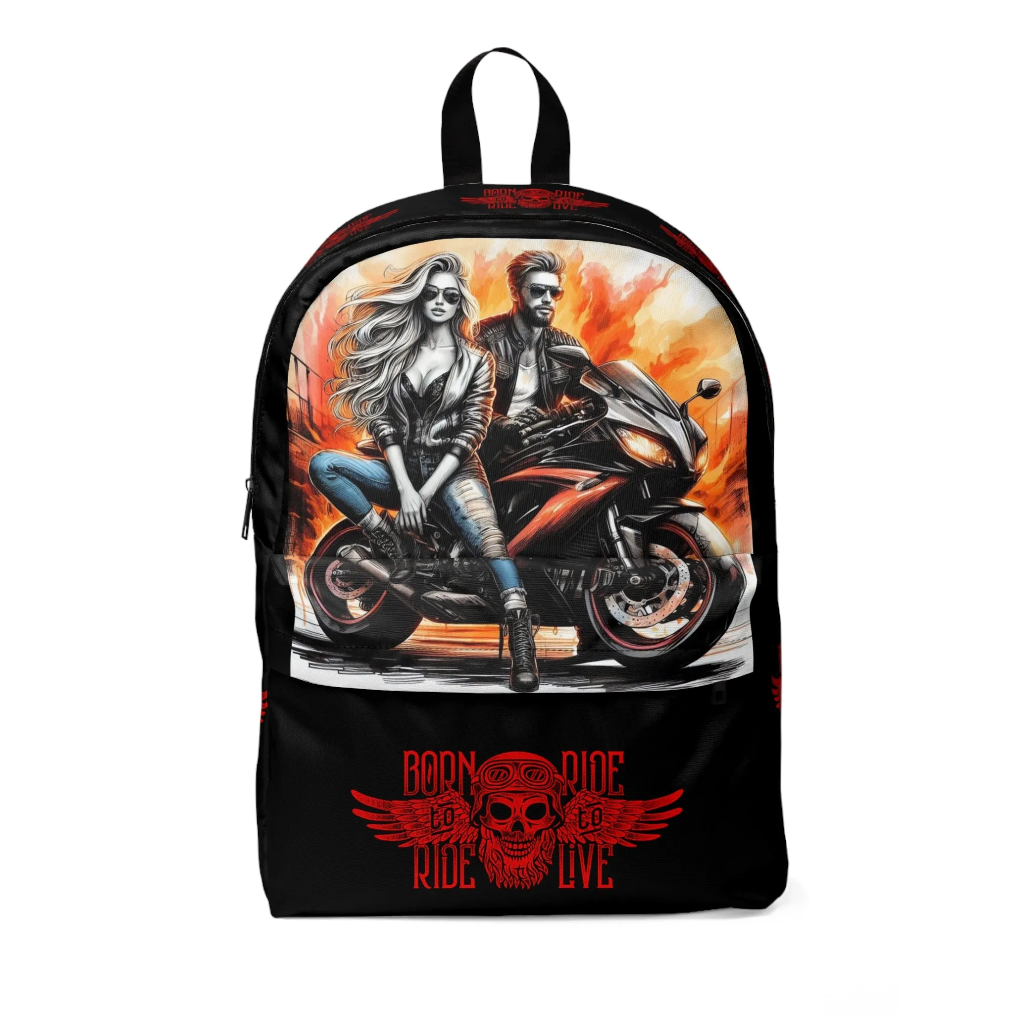 Born To Ride Unisex Classic Backpack #13M