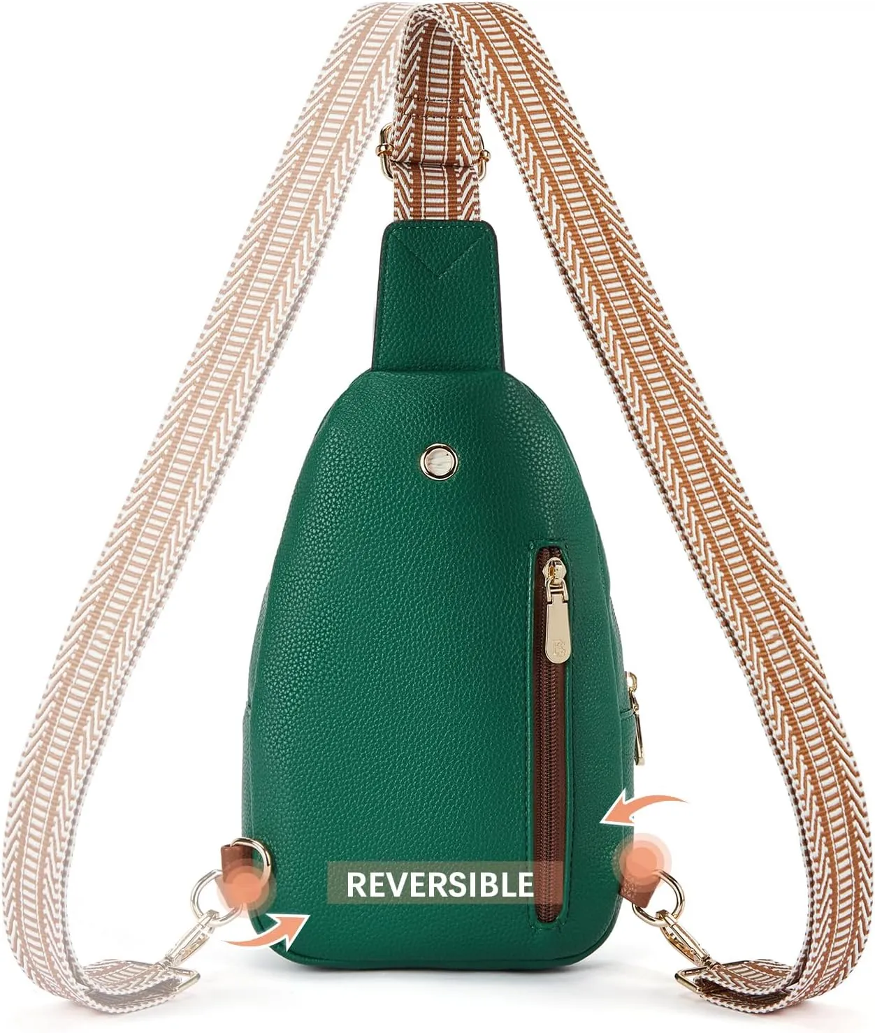 BOSTANTEN Small Sling Bag for Women Leather Crossbody Bags Fanny Pack Chest Bag for Travel