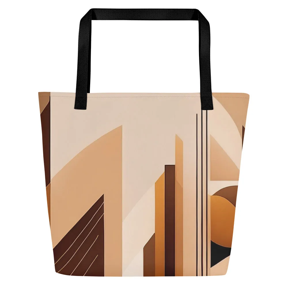 Bottom Brown Tote Bag