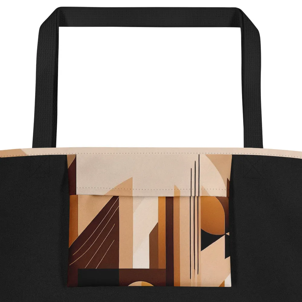 Bottom Brown Tote Bag