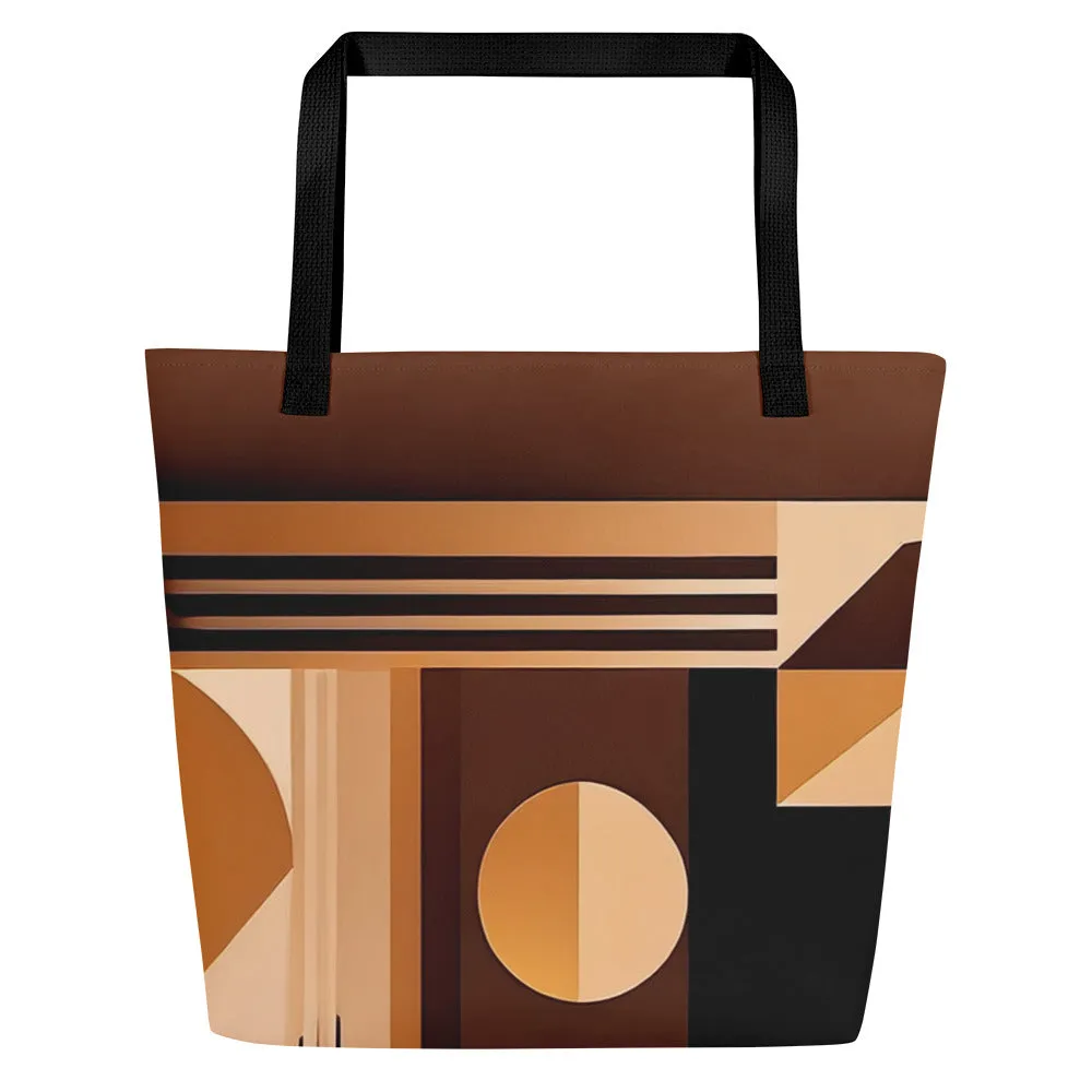 Bottom Brown Tote Bag