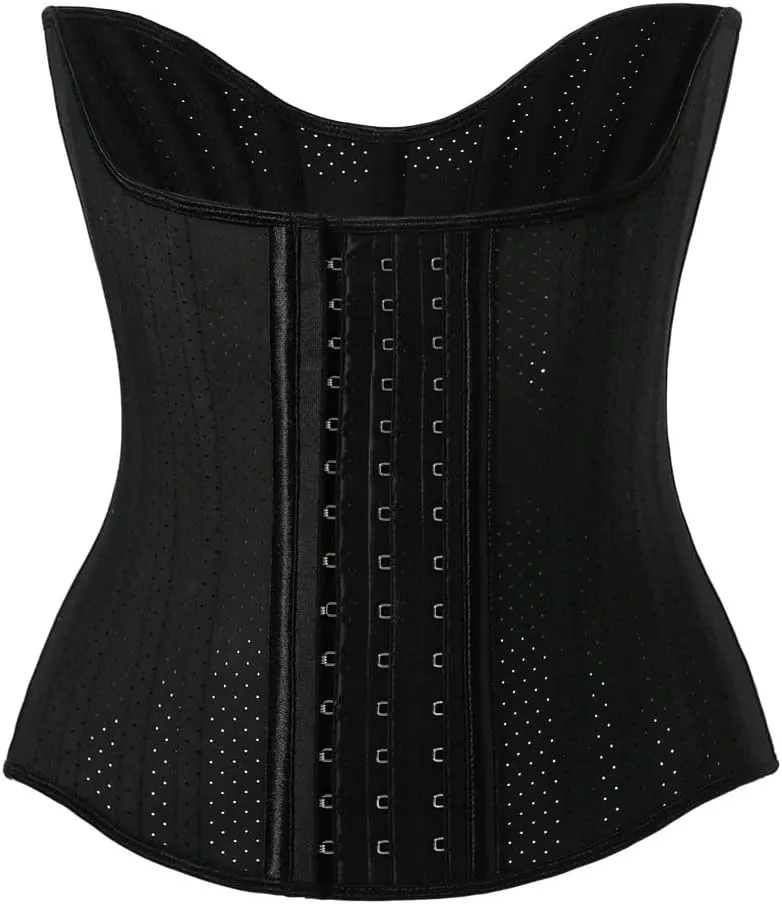 Breathable Latex Waist Trainer for Women Weight Loss 25 Steel Boned Underbust Corsets Body Shaper Fajas