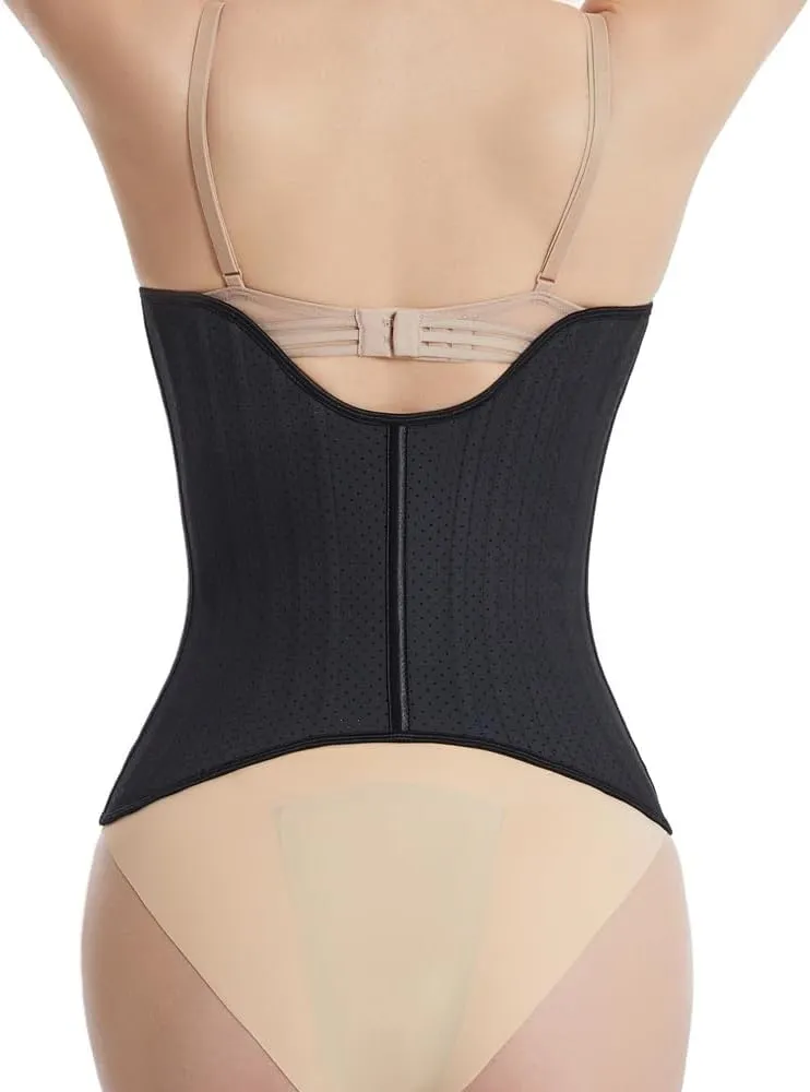 Breathable Latex Waist Trainer for Women Weight Loss 25 Steel Boned Underbust Corsets Body Shaper Fajas